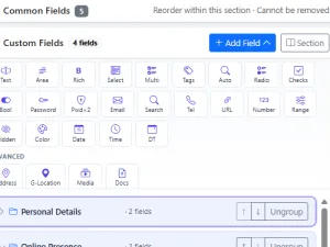 CubiqWeb: Field types required by modern marketplaces